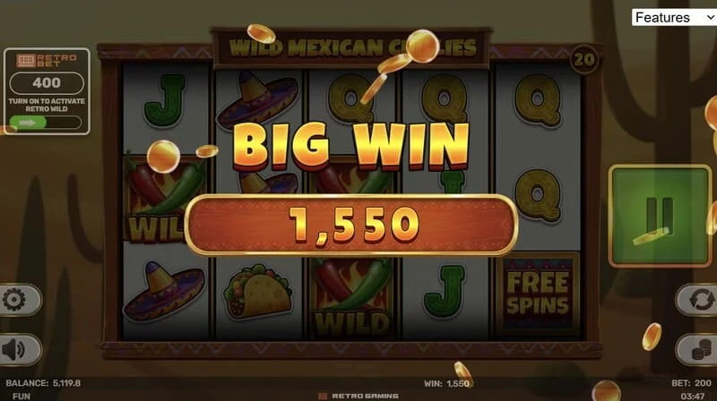 Wild Mexican Chillies – duża wygrana w Free Spins
